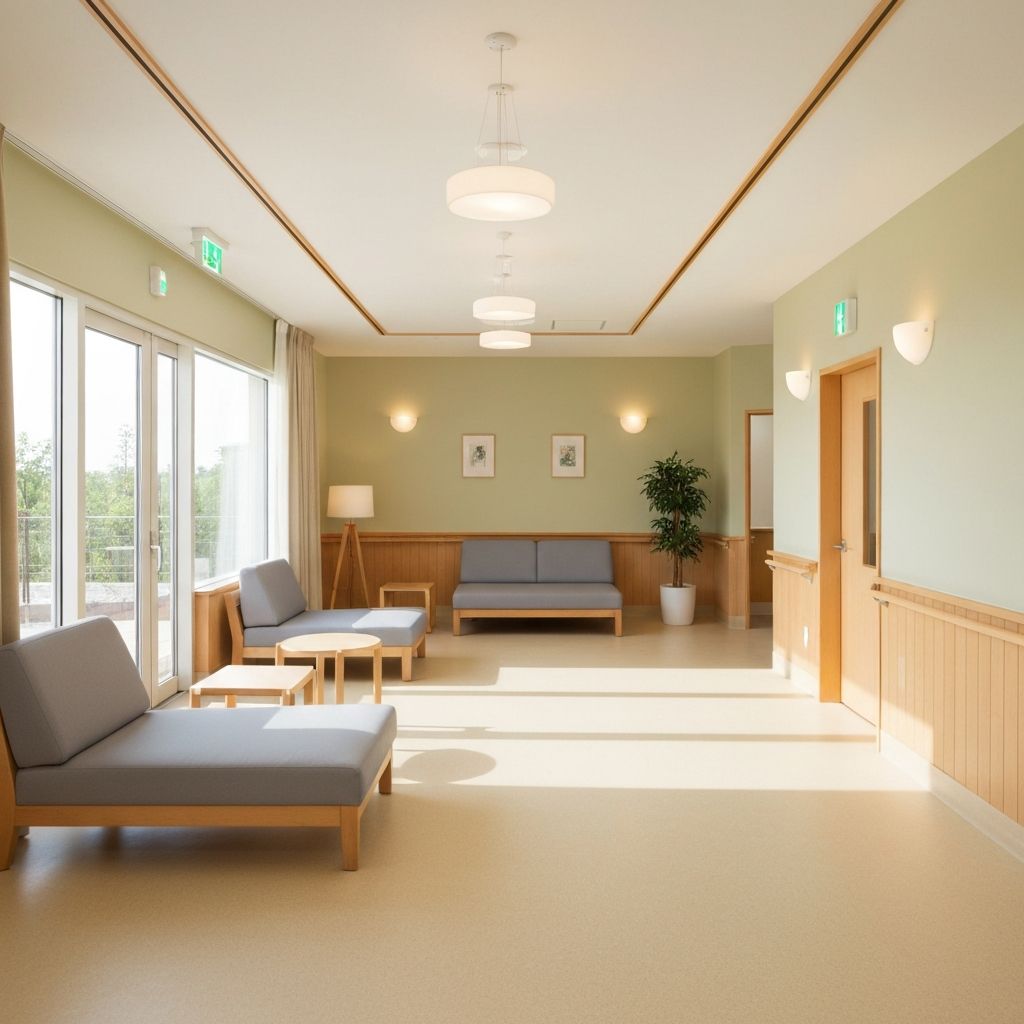 Calm institutional setting